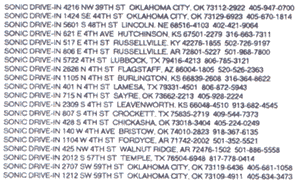 list